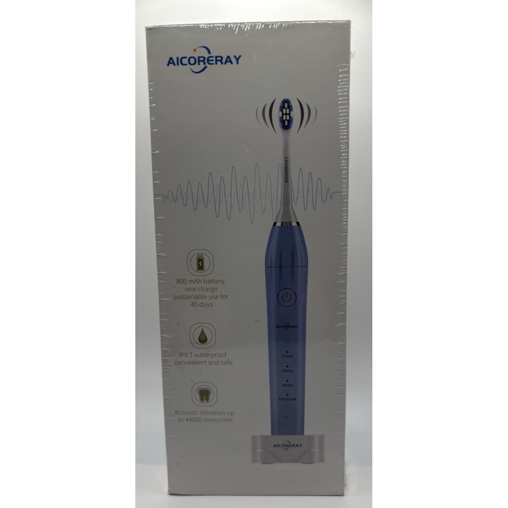 Aicoreray Smart Sonic‎ Electric Toothbrush - 4 Settings & 2 Heads FREE SHIPPING